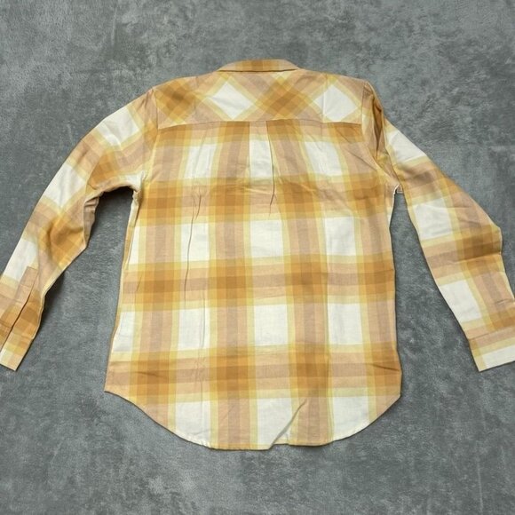 Weatherproof Vintage Yellow & White Plaid Button-Up Shirt Women’s S d0493 - Picture 8 of 9